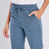 Pantalon cargo taille haute bleu clair femme
