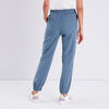 Pantalon cargo taille haute bleu clair femme
