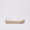 Tennis plateformes blanc femme