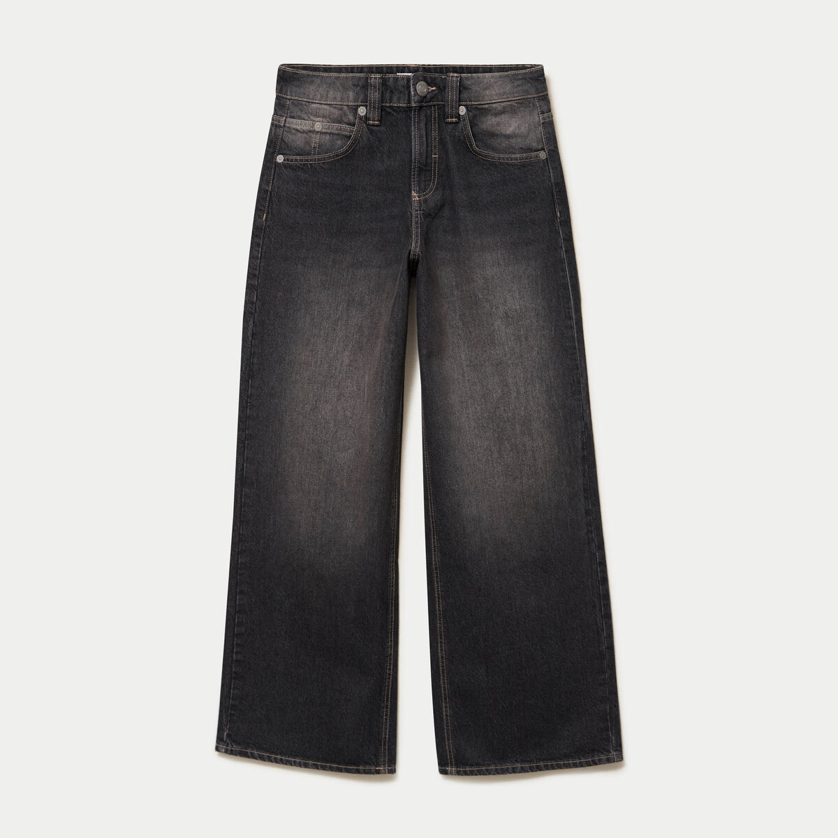 Jean Max loose taille basse denim noir