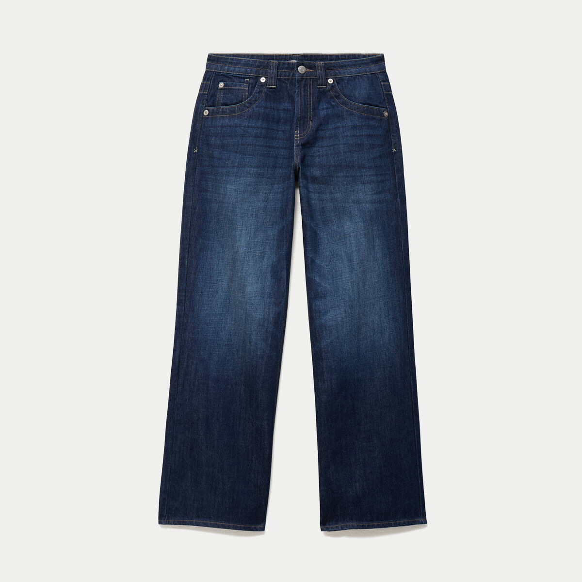 Jean Max loose taille basse denim brut