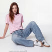 Jean Lenny wide leg taille basse denim double stone
