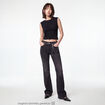 Jean Zoe bootcut taille basse denim noir