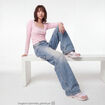 Jean Max loose taille standard denim bleach