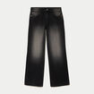 Jean Lenny wide leg taille basse denim noir