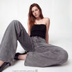 Jean Tom regular taille haute denim gris