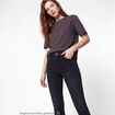 Jean Zoe skinny taille standard denim noir
