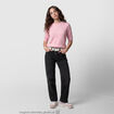 Jean Tom regular taille basse denim noir