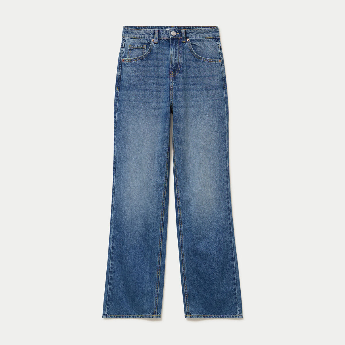 Jean Tom regular taille haute denim double stone
