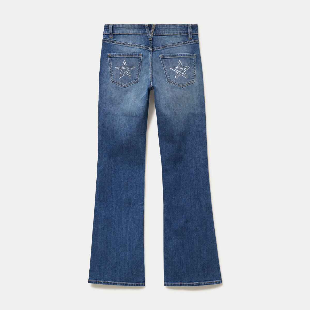 Jean Zoe bootcut taille basse denim double stone