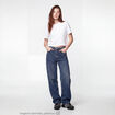 Jean Lenny wide leg taille basse bleu