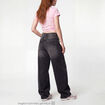 Jean Max loose taille basse denim noir