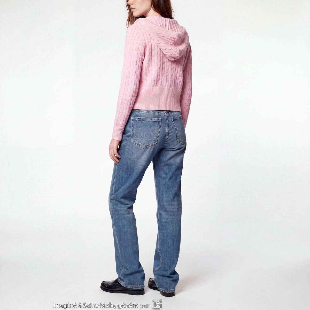 Jean Sam regular taille standard denim double stone