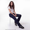 Jean Tom regular taille basse denim brut