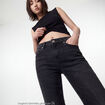 Jean Zoe bootcut taille basse denim noir