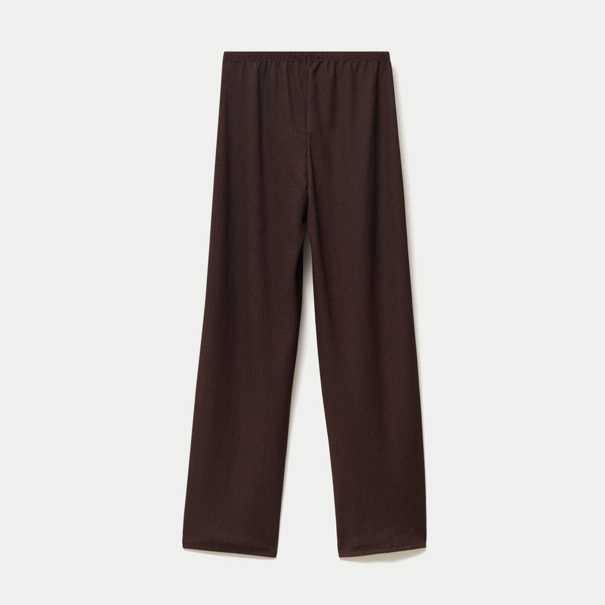 Pantalon large taille standard marron fonc&eacute;