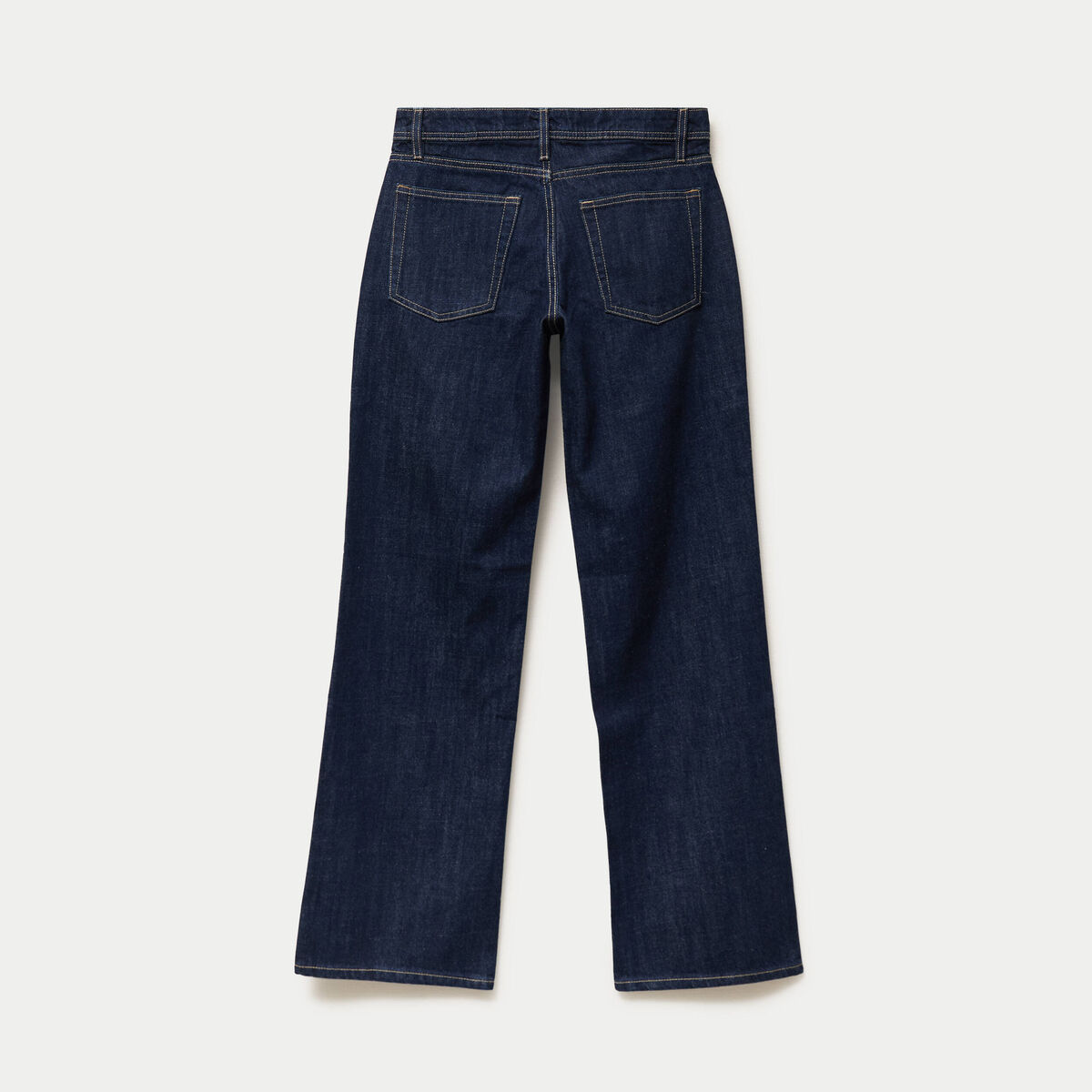 Jean Tom regular taille basse denim brut