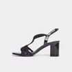 Sandales &agrave; talons Mosquitos noir femme