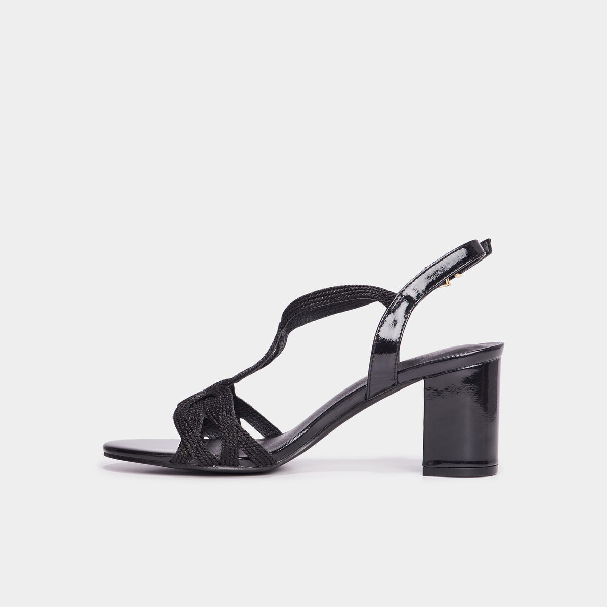 Sandales &agrave; talons Mosquitos noir femme