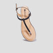 Sandales entredoigts bijoux Mosquitos noir femme