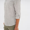 Chemise manches longues coton vert kaki homme