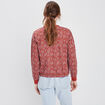 Sweat avec col rond rouge femme