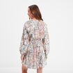 Robe fluide manches ballons coton Creeks ecru femme