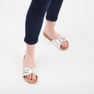 Mules Kickers Kickeyra gris argent femme