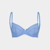 Soutien-gorge emboîtant dentelle bleu lavande femme