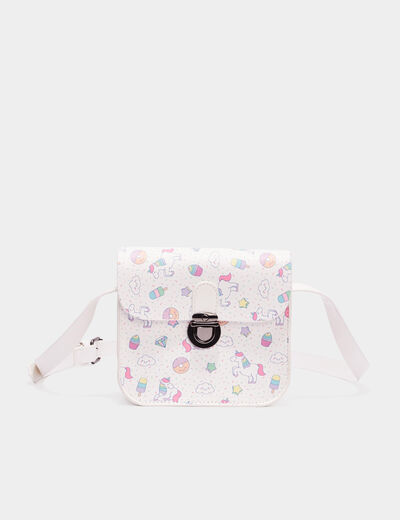 Sac bandoulière blanc fille