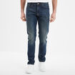 Jeans denim straight 5 poches denim dirty homme