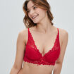 Soutien-gorge foulard à coque rouge femme