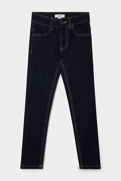 Jeans slim denim brut garçon