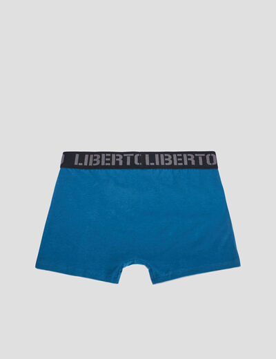 Lot 3 boxers Liberto bleu canard homme