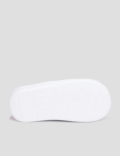 Chaussons chauds matelassés bleu garçon