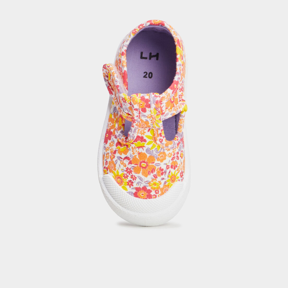 Chaussures salom&eacute; en toile rose b&eacute;b&eacute; fille