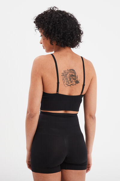 Brassi&egrave;re c&ocirc;tel&eacute;e padd&eacute;e sans armature noir femme