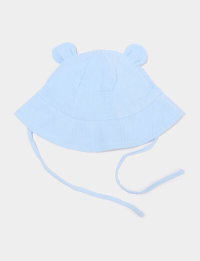 Bob en gaze de coton bleu ciel b&eacute;b&eacute;