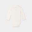Body col roul&eacute; manches longues coton blanc b&eacute;b&eacute; gar&ccedil;on