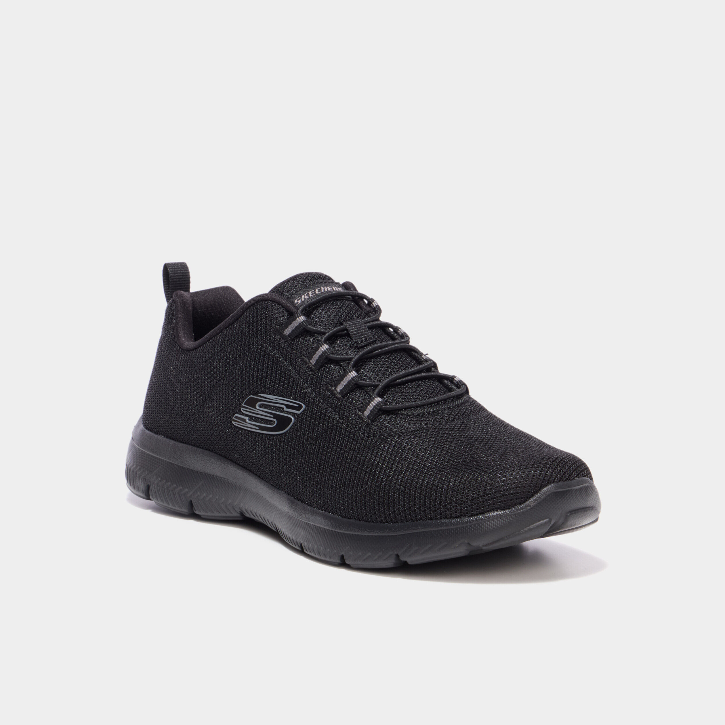 Baskets running mémoire de forme noir femme