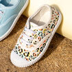 Tennis en toile à lacets multicolore fille