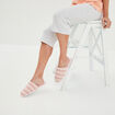 Chaussons mules rose femme