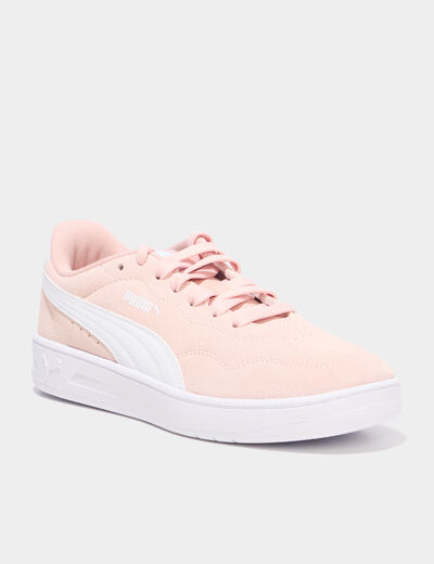 Tennis en cuir Puma Court Lally SD rose femme