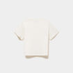 T-shirt manches courtes coton ivoire fille