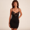 Nuisette courte avec dentelle noir femme