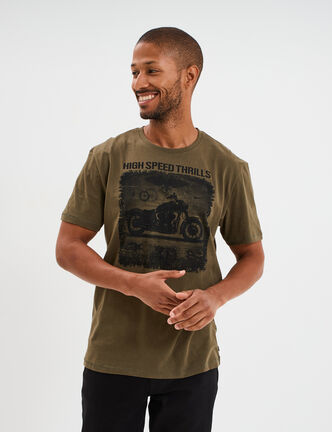 Ensemble pyjama 2 pièces vert kaki homme