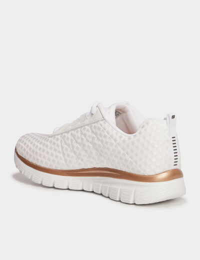 Baskets running Skechers Graceful blanc femme