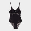 Body padd&eacute; en dentelle noir femme
