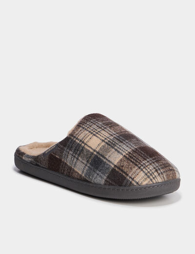Chaussons mules Isotoner Ergonomie sable homme