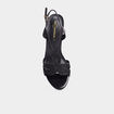 Sandales &agrave; talons Mosquitos noir femme